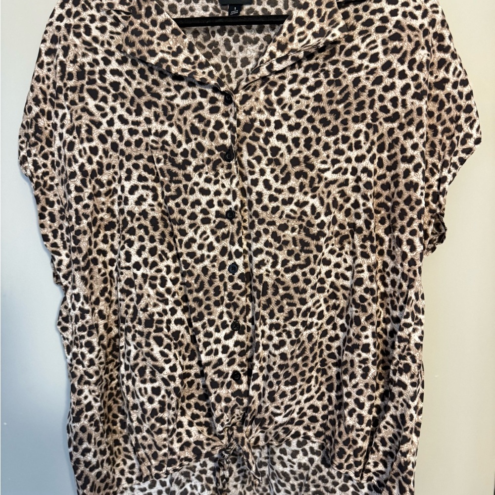 Torrid Leopard Print Blouse